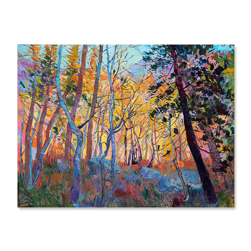 【特惠捡漏】Erin Hanson油画家复刻艺术版画印象派风景装饰画芯