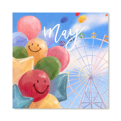 【特惠捡漏】插画师Subin复刻艺术版画治愈系气球摩天轮装饰画芯