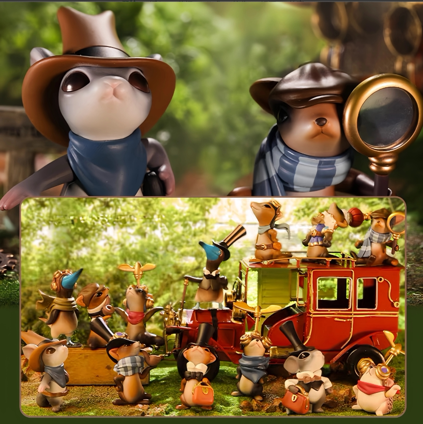 正品popmart泡泡玛特molly蒸汽朋克动物系列molly公仔娃娃盲盒