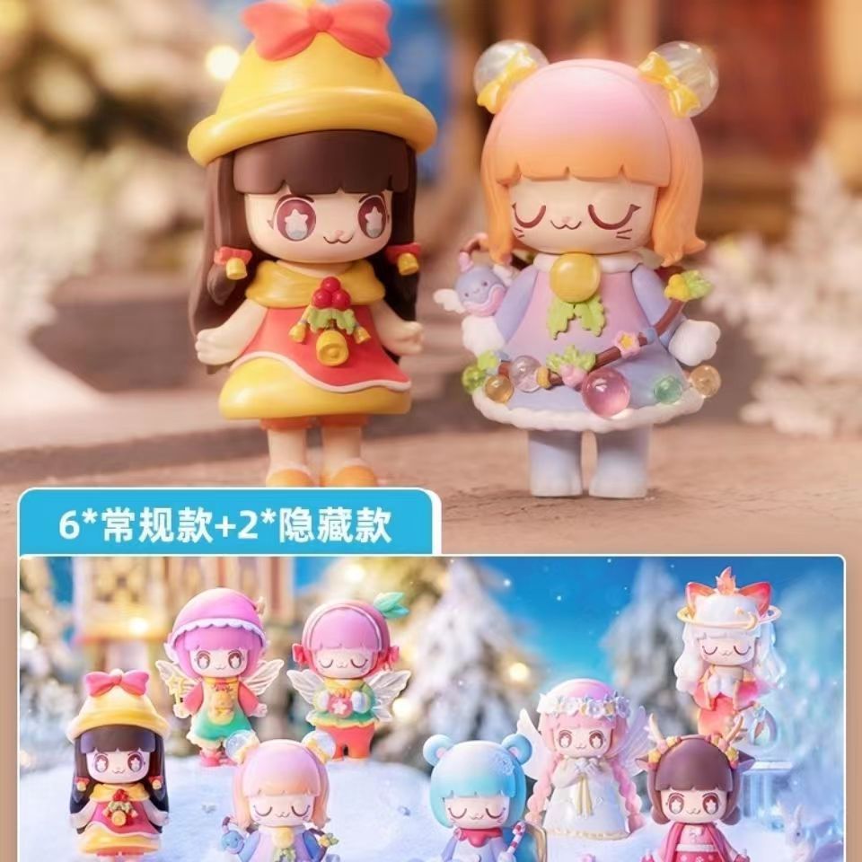 kimmymiki盲盒圣诞奇妙心愿夜儿童手办礼物女孩可爱摆件公仔整套