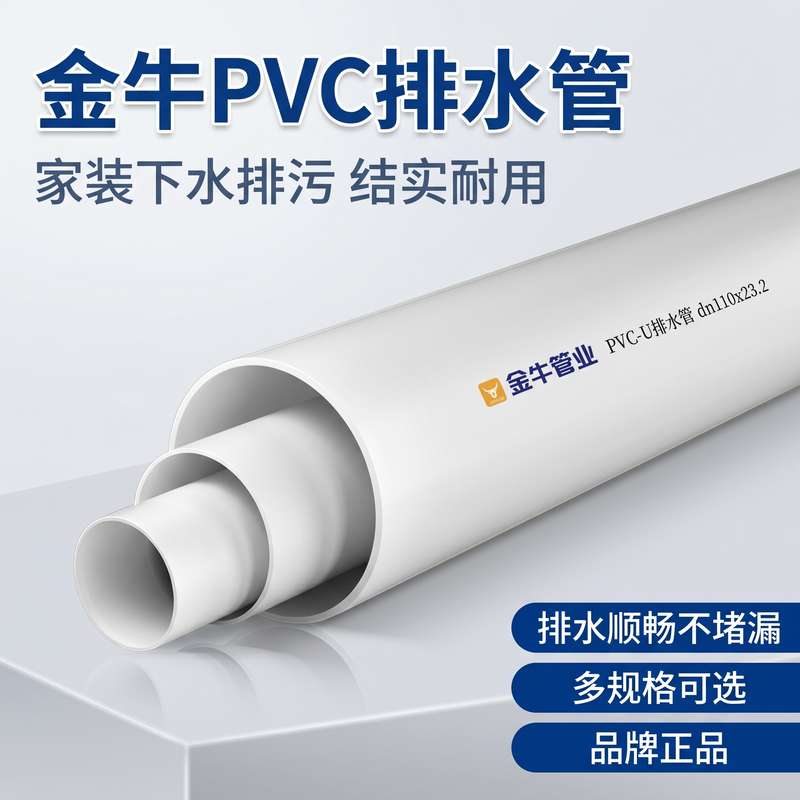 金牛湖北武汉PVCpvc塑料管1105075下水管pvc排水管
