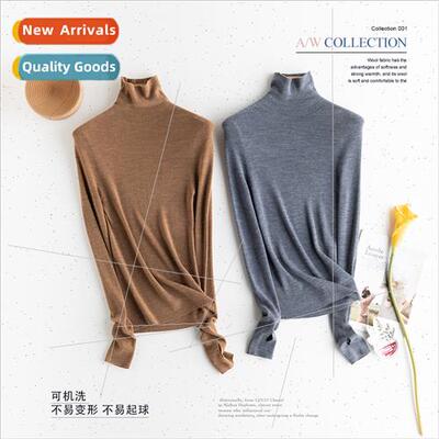 Autumn winter  Australian wool extended collar merino wool s