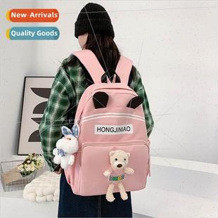 junior cute schoolbag School cam students bear Korean season