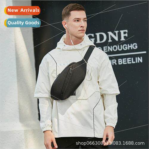 Waist bag male fashion leisure chest bag large capacy crossb
