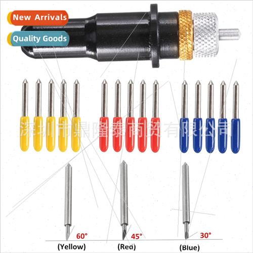 12mm Black Cutting Plotter with Holding Router 5 Blades 30/4