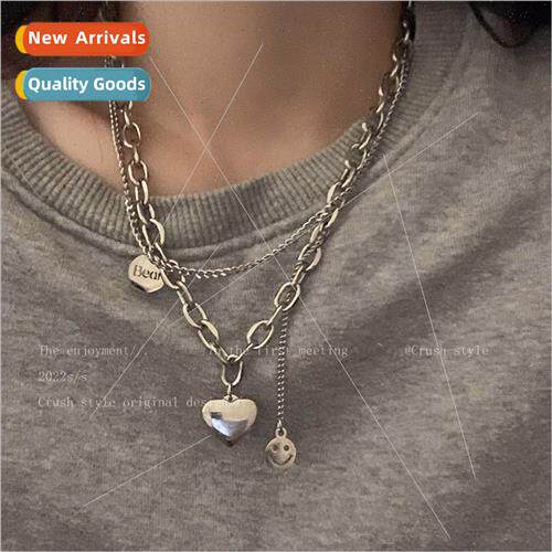 Spice tanium steel does not lose color love sweater necklace