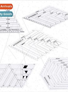 Acrylic Triangle Ruler Triangle Board Scale Ruler Rhombic Ru