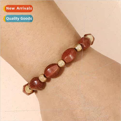che wind tide retro bracelet oval beads simple light luxury