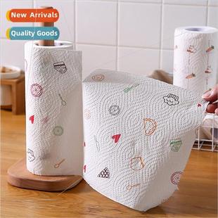 Kchen Washable Printed Disposable Dry Wipes Wet Dishclo Lazy