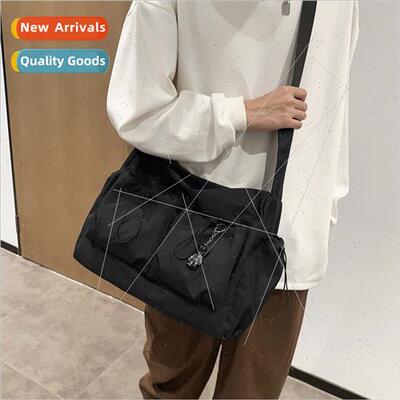 Japan work crossbody bag men ins solid color hundred large c