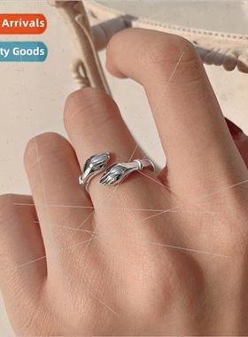 Hands embrace opening index finger ring female love beans ar