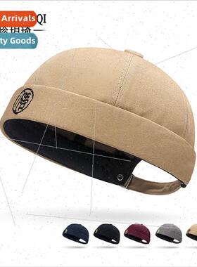 new brimless melon skin cap Japanese yuppie hip-hop landlord