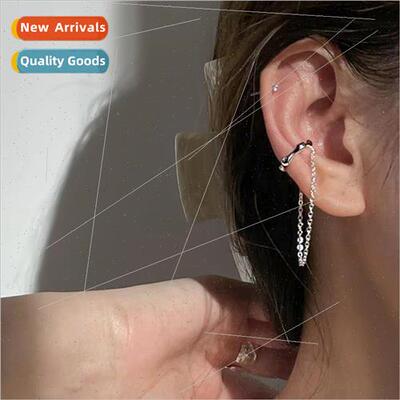 Irregular chain ear bone ear clip female whout ear hole fash