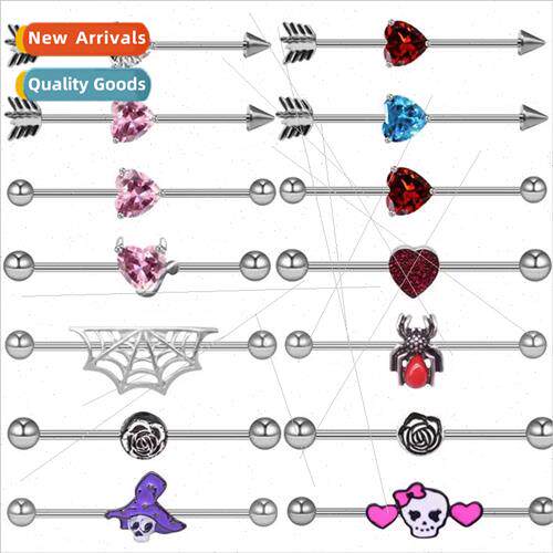 Europe Spherical Heart Earrings Cross Flower Earrings Hallow
