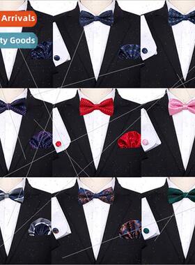 Bow tie men wedding wedding groom best man Korean su burgund