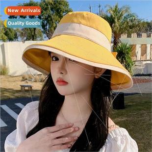 fall new temperament Korean female spring hat 2023 cotton