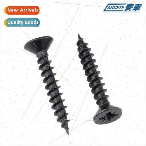 Iron hair black flat head tapping screws cross countersunk h