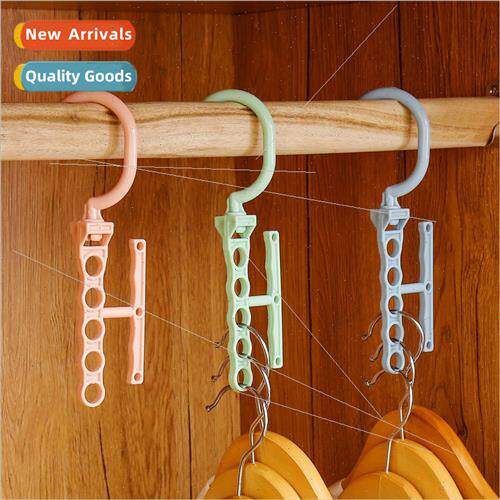 R201 creative 5 holes coat rack hooks household -slip drying