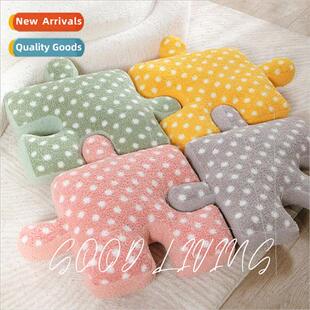 Art Polka Dot Puzzle Cushion Cuddle Pillow Ins Style Four Co