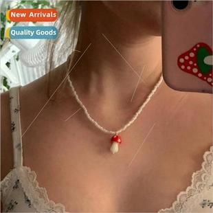 rice beads handmade Japan necklace colorful beaded swe fresh