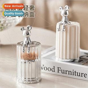high color creative Toothpick lid household dustpr holder