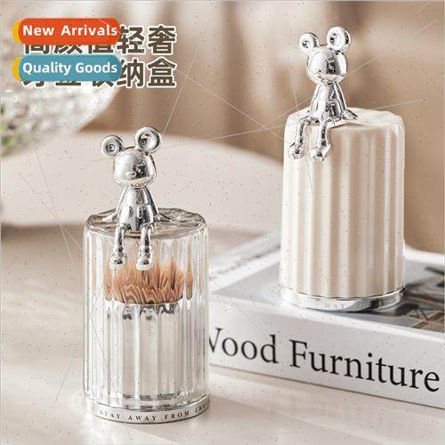 Toothpick holder household high-color creative wh lid dustpr