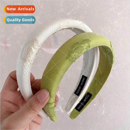 French vintage hair bands satin embroidery versatile headban