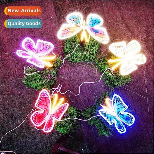 LED dynamic butterfly modeling lights mall courtyard holiday