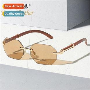 3011 Europe INS New shooting sunglasses street sungl rimless