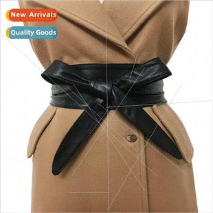 dress double ladies belt versatil Europe female tie bow loop