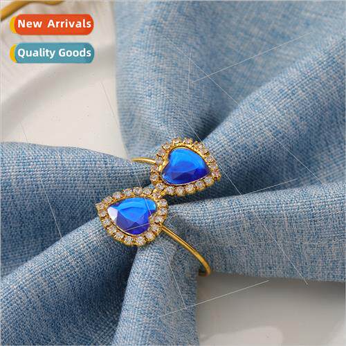 Europe new western restaurant heart sea napkin ring life dea