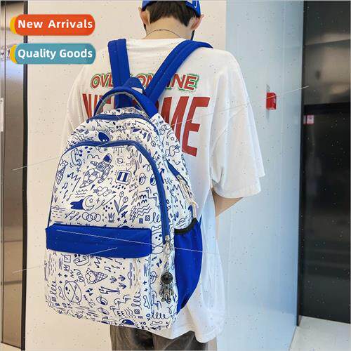 Shoulder bag female Japan junior backpack graffi Korean scho