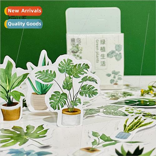 Boxed Stickers Greenery fe Plants Handbook Album Decoration