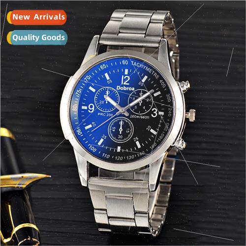 Blue three eyes blue light men watch fashion gift watch men