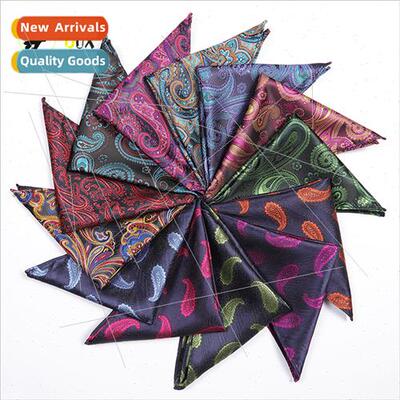 Men Pocket Towel Small Square Towel Perris Cashew Patterned