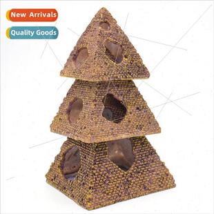 New Arrivals Fish & Shrimp Hideaway Pyramid Resin Crafts Fis