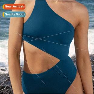 Piece Bikini Color New Pie Solid One Europe Design Women