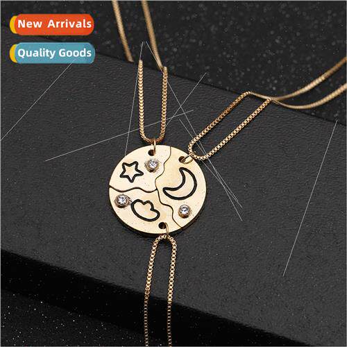 New Necklace Best Friends Girlfriends Geometric Splicing Sta
