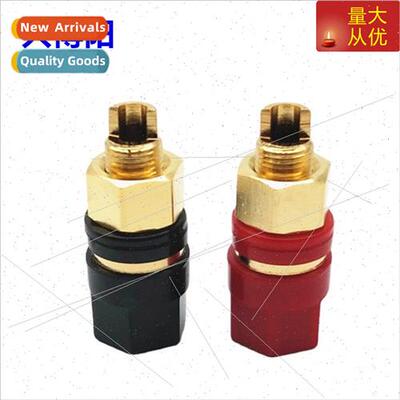Copper gold-plated hexagonal terminal block M8 plastic termi