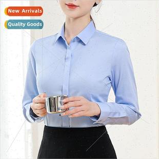 long blue women sleeved short cotton iron wear ready