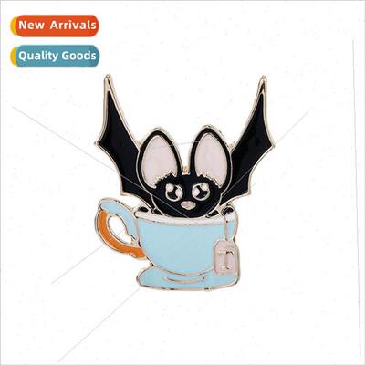 new Halloween Ghost Brooch Creative Bat Fun Spooky Pin Badge