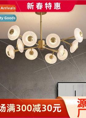 American full copper chandelier living room light 2023 moder