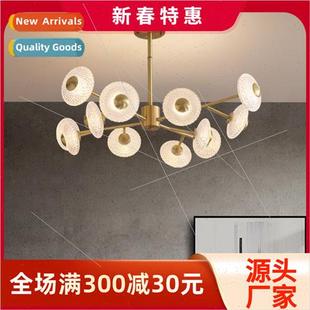 chandelier living room American 2023 copper light moder full