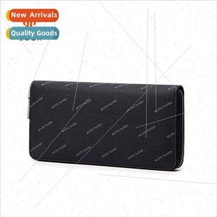 men waterproof wallet long leather wallet multi-card posion