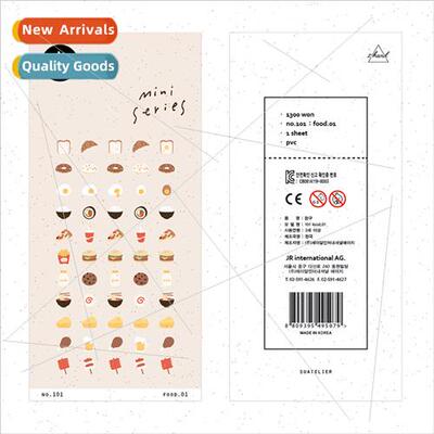 Korea food 101 waterproPVC bread rice balls fried eggs decor