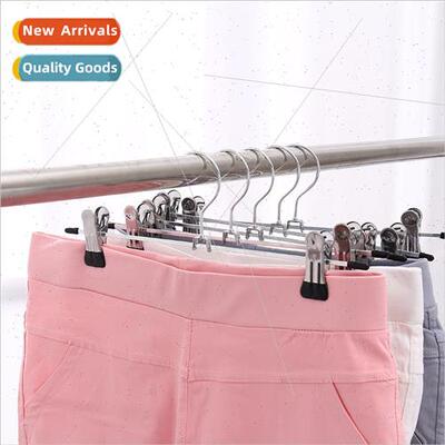 Stainless Steel Pants Rack Pants Clip Clothes Rack Non-Slip