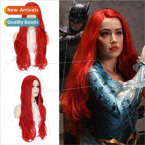 Anime cosplay wig headgear Justice League Sea King Meera Pri