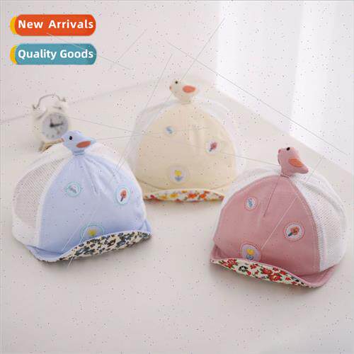 Baby hat spring fall thin sun shading soft brim baseball cap