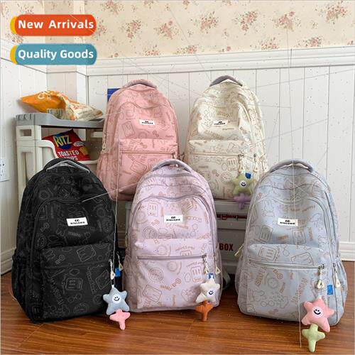 Student schoolbag new ins wind niche design large capacy sho
