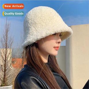 female lamb fall hundred winte hat hats bucket Japanese wool